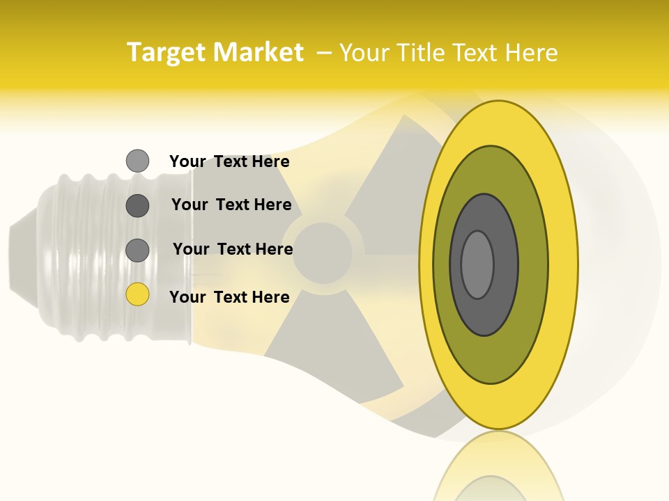Attention Ray Yellow PowerPoint Template