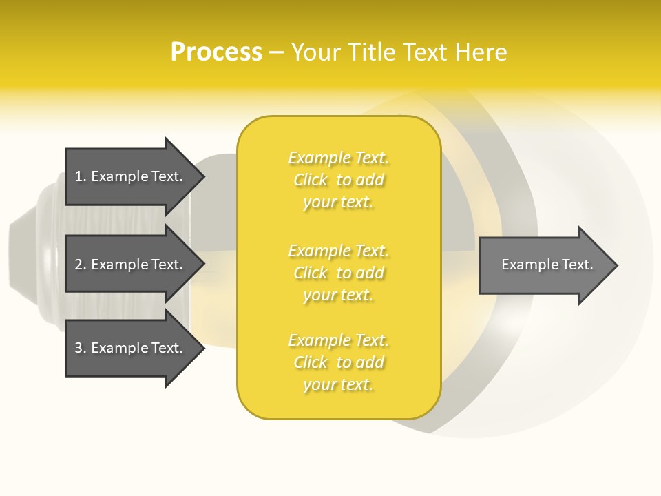Attention Ray Yellow PowerPoint Template