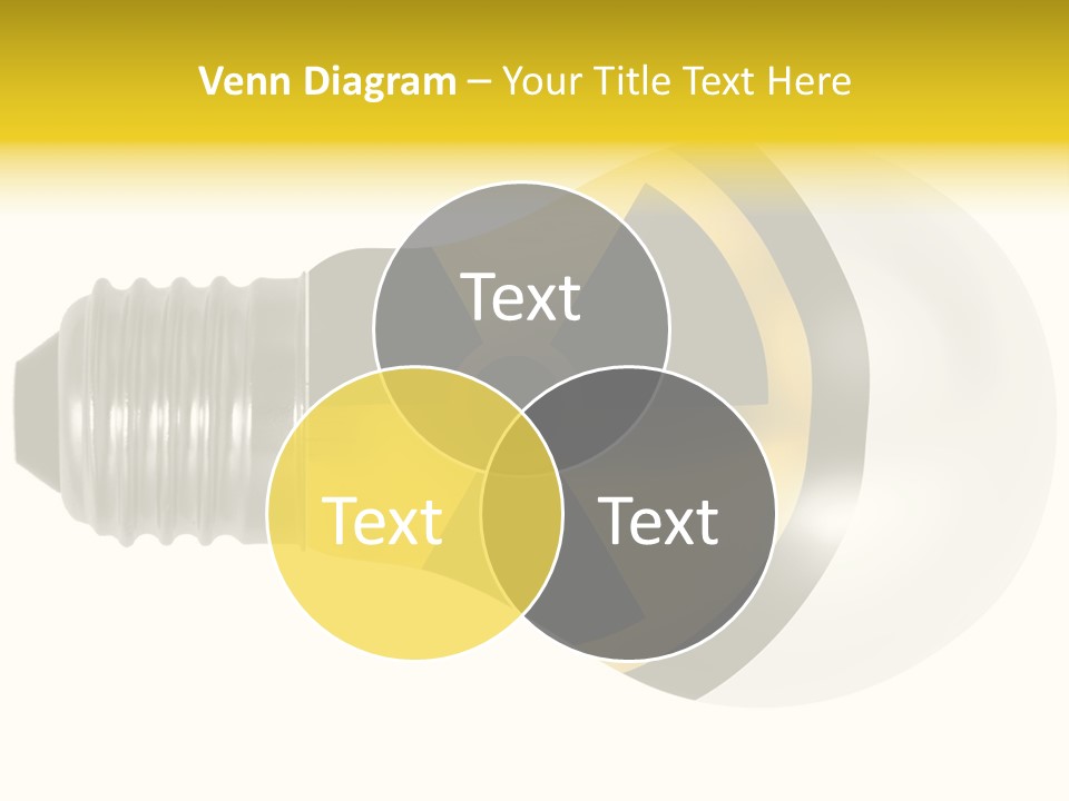 Attention Ray Yellow PowerPoint Template