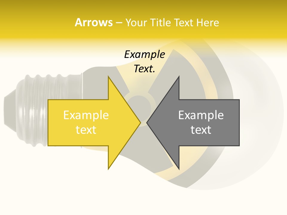 Attention Ray Yellow PowerPoint Template