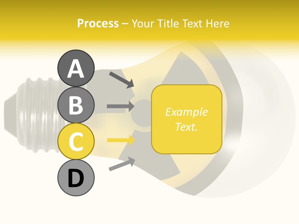Attention Ray Yellow PowerPoint Template
