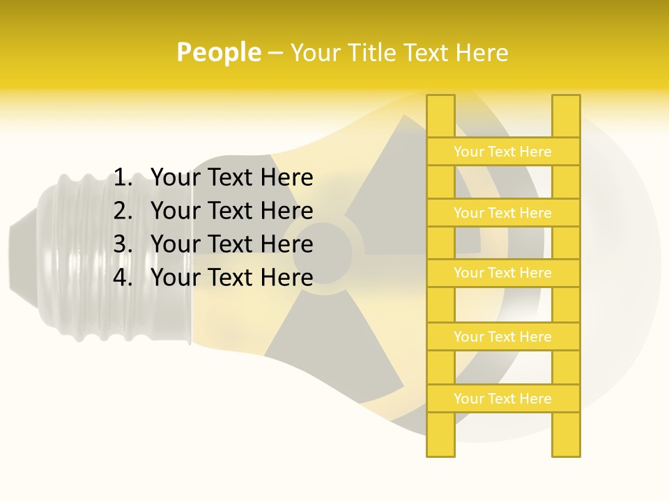 Attention Ray Yellow PowerPoint Template