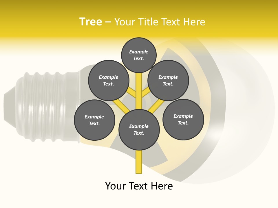 Attention Ray Yellow PowerPoint Template