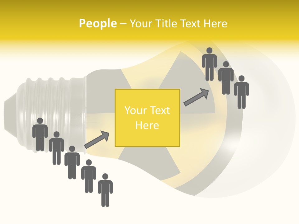 Attention Ray Yellow PowerPoint Template