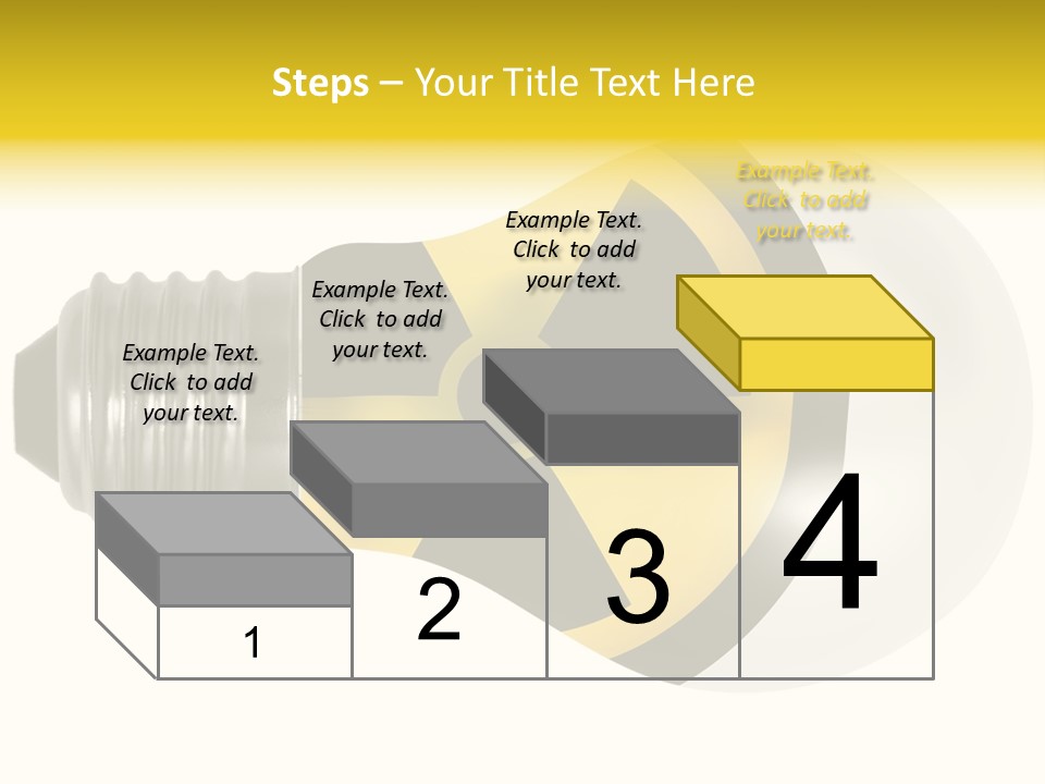 Attention Ray Yellow PowerPoint Template