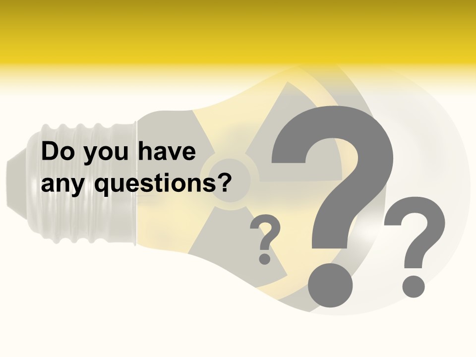 Attention Ray Yellow PowerPoint Template