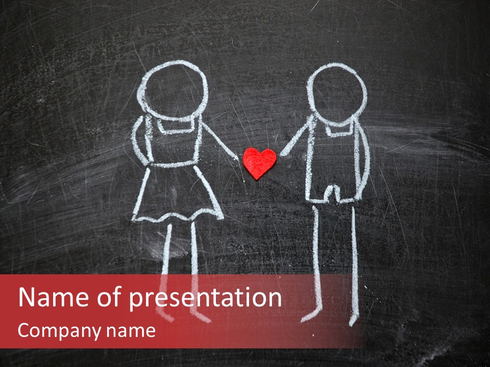 Affection Illustration Affectionate PowerPoint Template