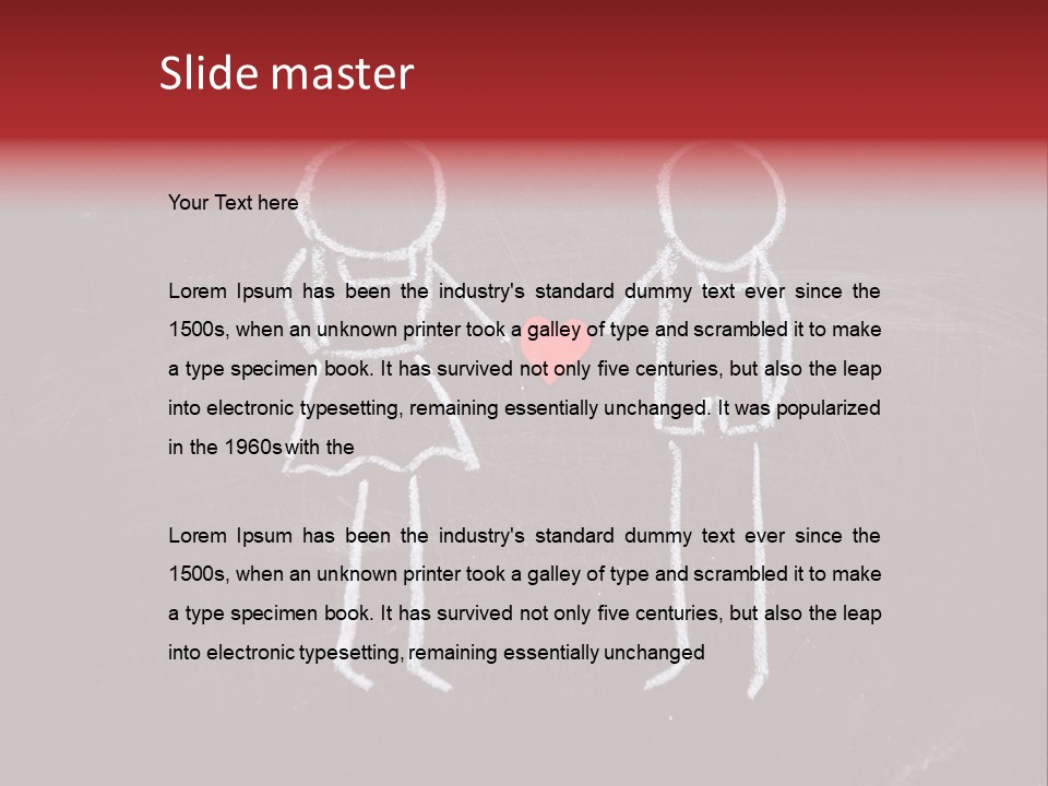 Affection Illustration Affectionate PowerPoint Template