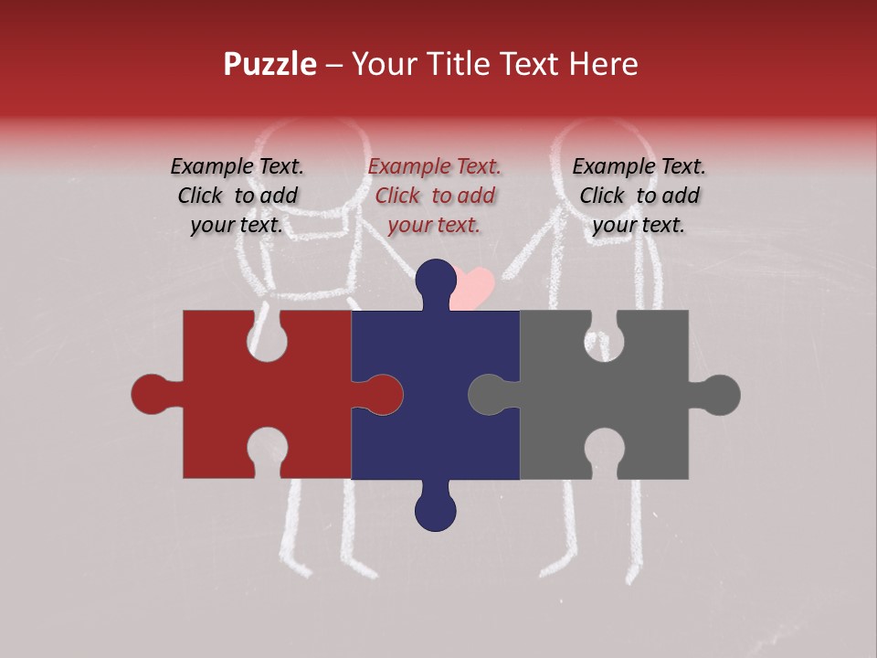 Affection Illustration Affectionate PowerPoint Template