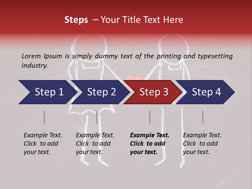Affection Illustration Affectionate PowerPoint Template