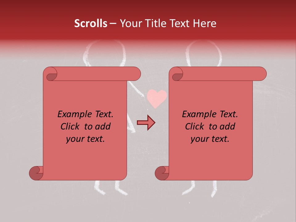Affection Illustration Affectionate PowerPoint Template