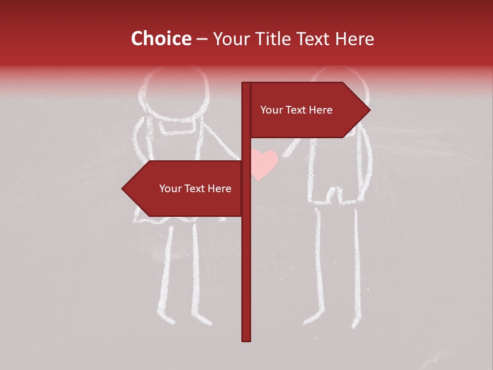 Affection Illustration Affectionate PowerPoint Template