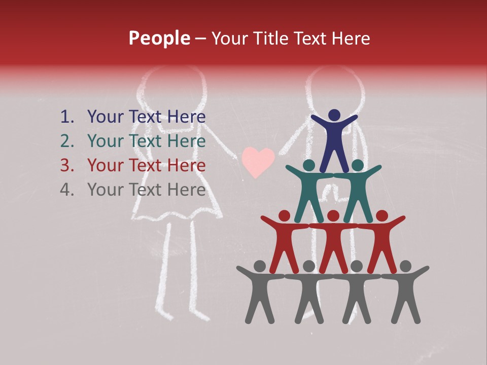 Affection Illustration Affectionate PowerPoint Template