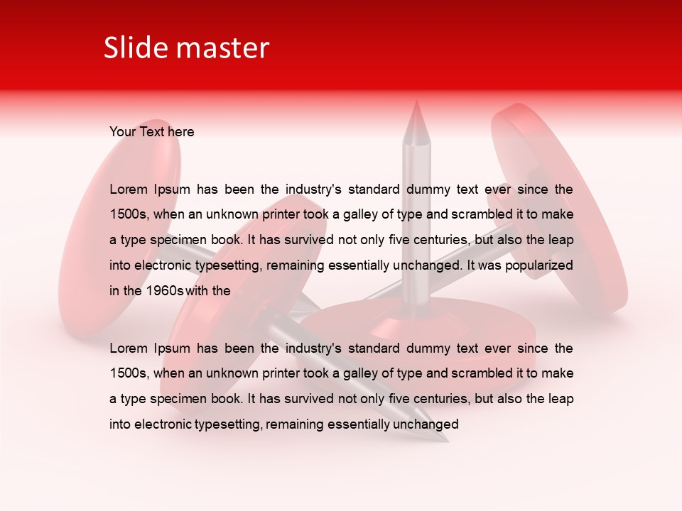 Spike Push Plastic PowerPoint Template
