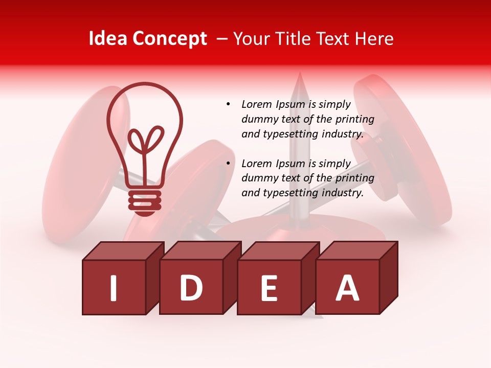 Spike Push Plastic PowerPoint Template