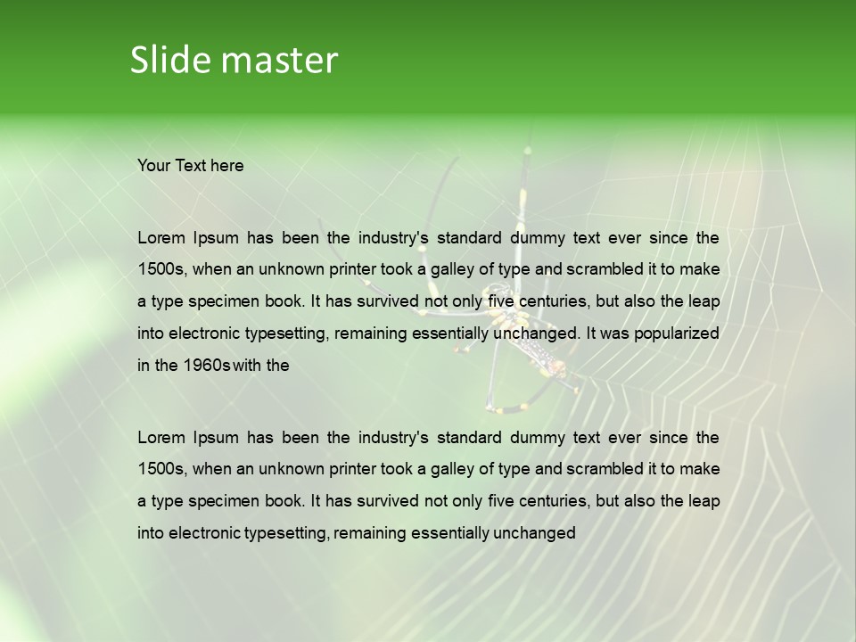 Nature Garden Tree PowerPoint Template