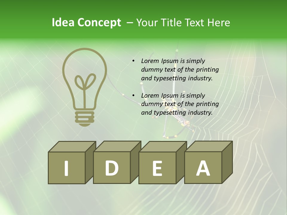 Nature Garden Tree PowerPoint Template