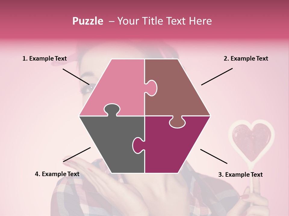 Vitality Red Pinup Girl PowerPoint Template