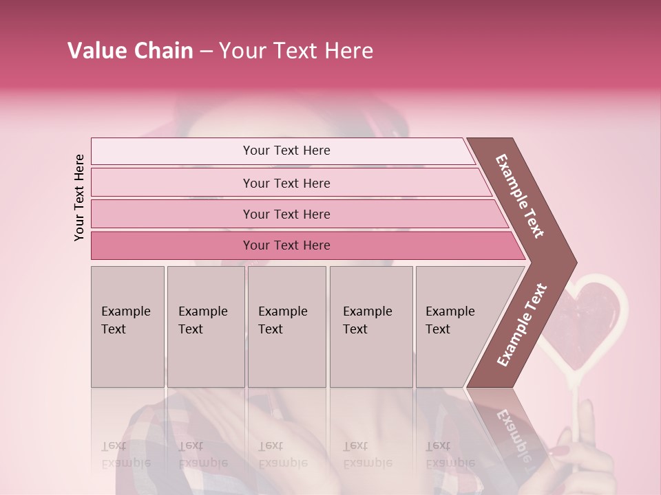 Vitality Red Pinup Girl PowerPoint Template