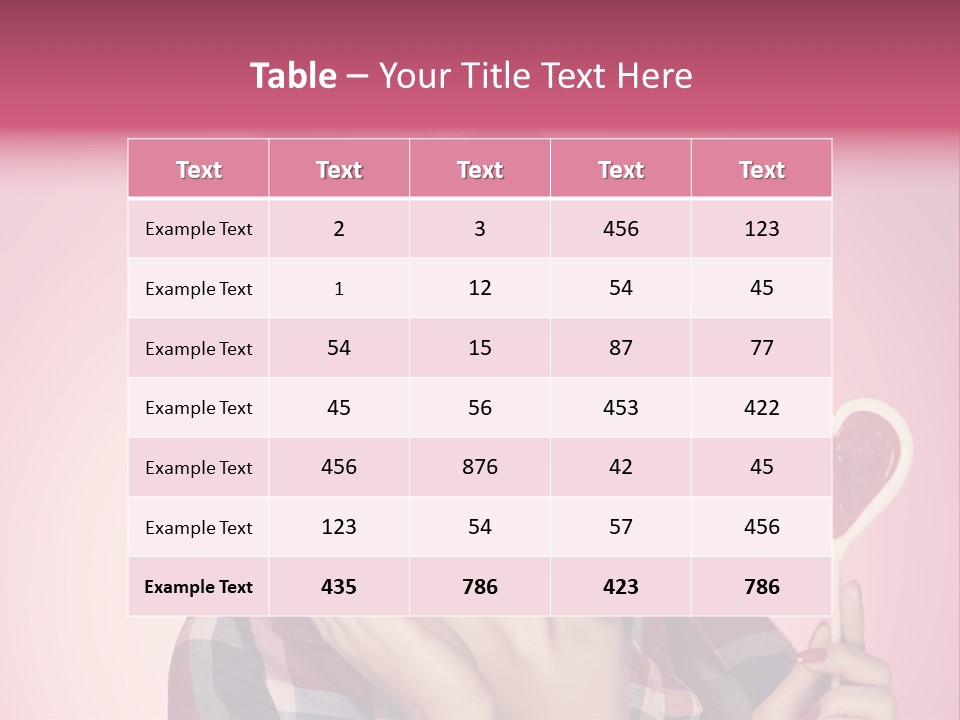 Vitality Red Pinup Girl PowerPoint Template