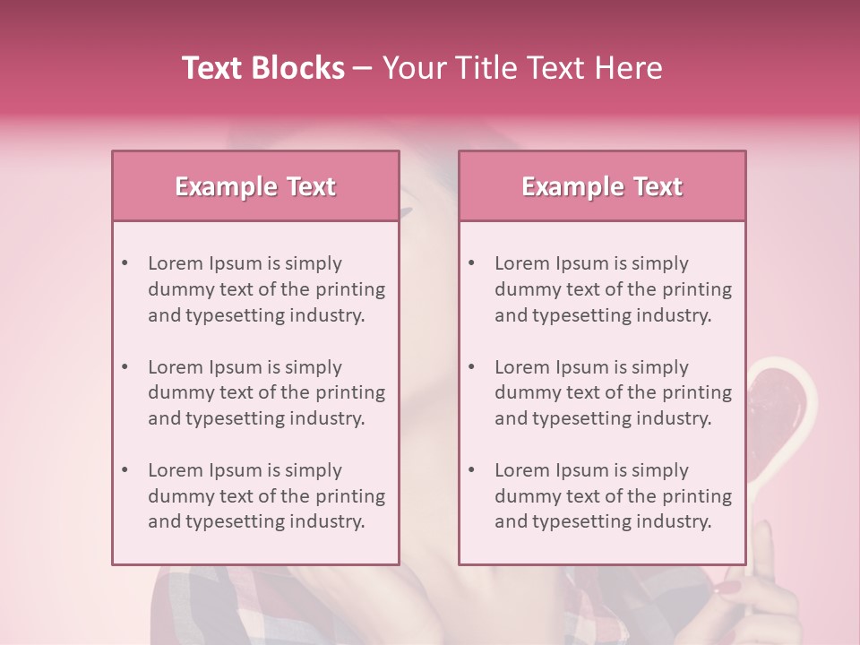 Vitality Red Pinup Girl PowerPoint Template