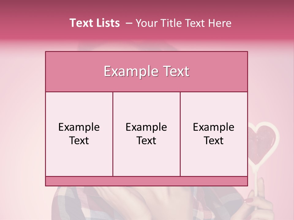 Vitality Red Pinup Girl PowerPoint Template