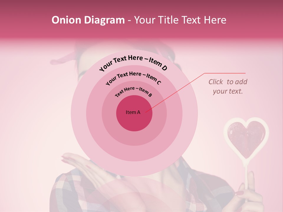 Vitality Red Pinup Girl PowerPoint Template