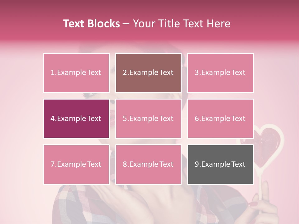 Vitality Red Pinup Girl PowerPoint Template