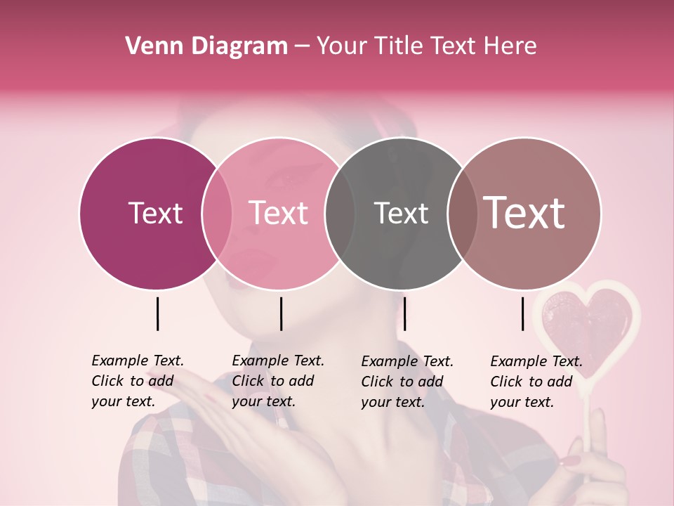 Vitality Red Pinup Girl PowerPoint Template