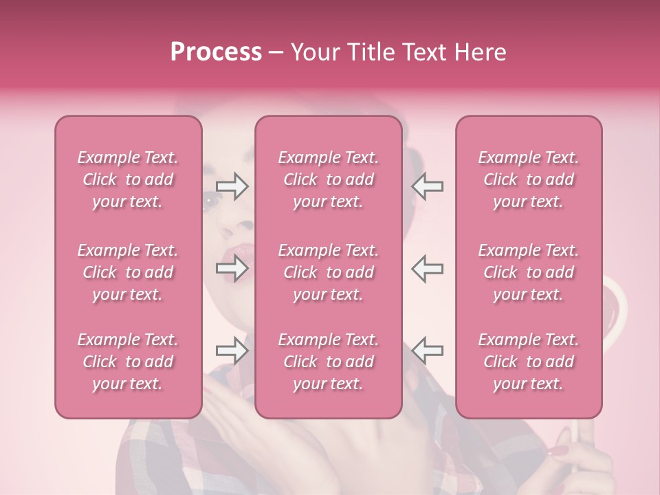 Vitality Red Pinup Girl PowerPoint Template