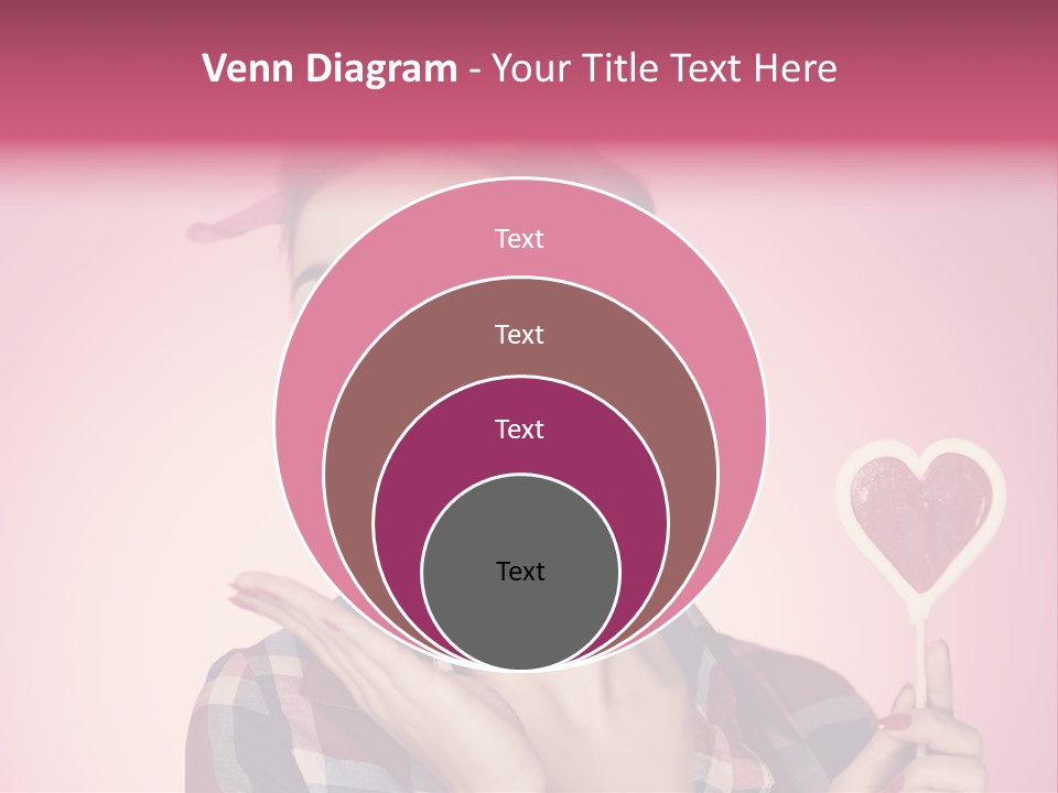 Vitality Red Pinup Girl PowerPoint Template