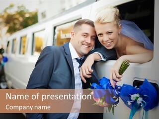 People Luxury Car PowerPoint Template