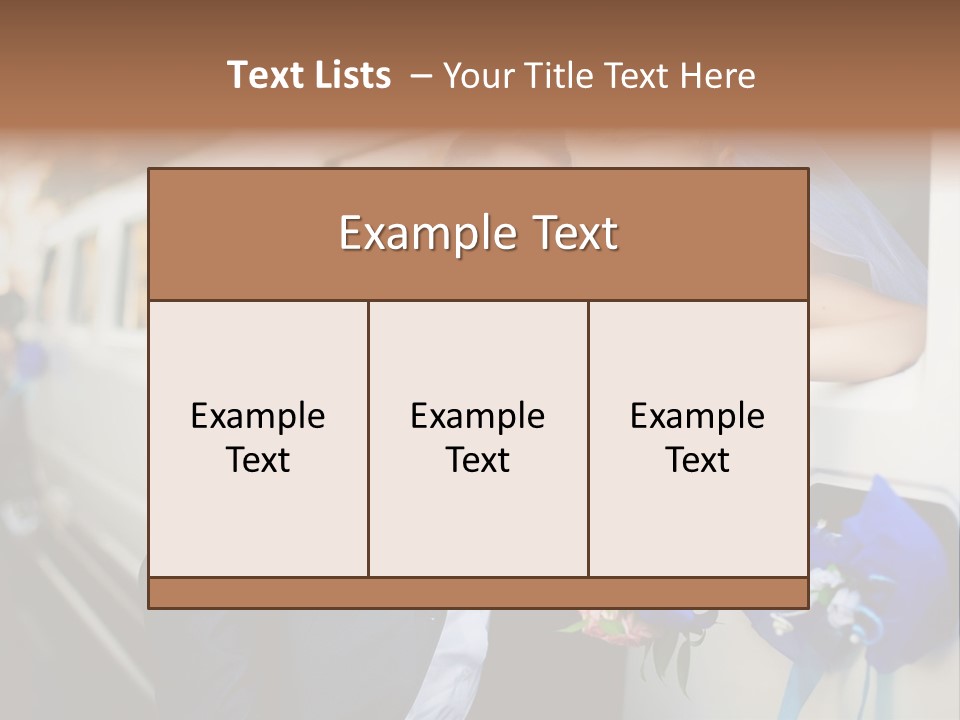 People Luxury Car PowerPoint Template