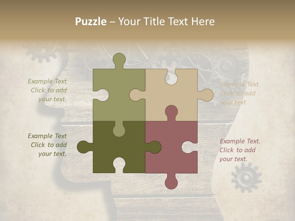 Technology Vintage Male PowerPoint Template