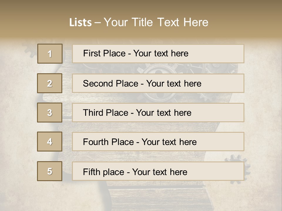 Technology Vintage Male PowerPoint Template