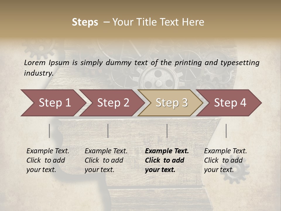Technology Vintage Male PowerPoint Template