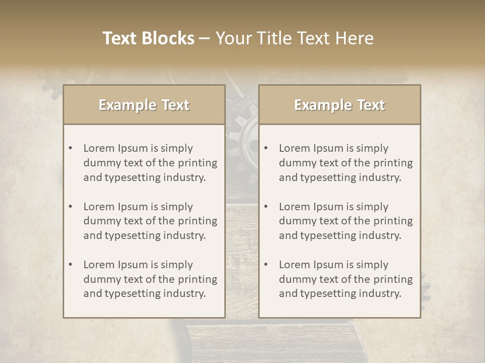 Technology Vintage Male PowerPoint Template
