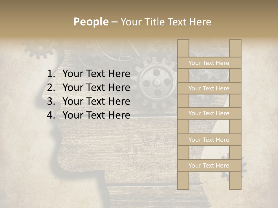 Technology Vintage Male PowerPoint Template