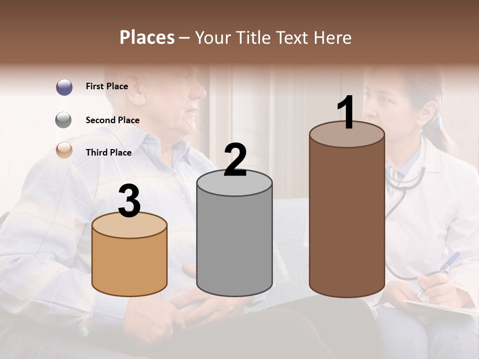 Patient Man Indoors PowerPoint Template