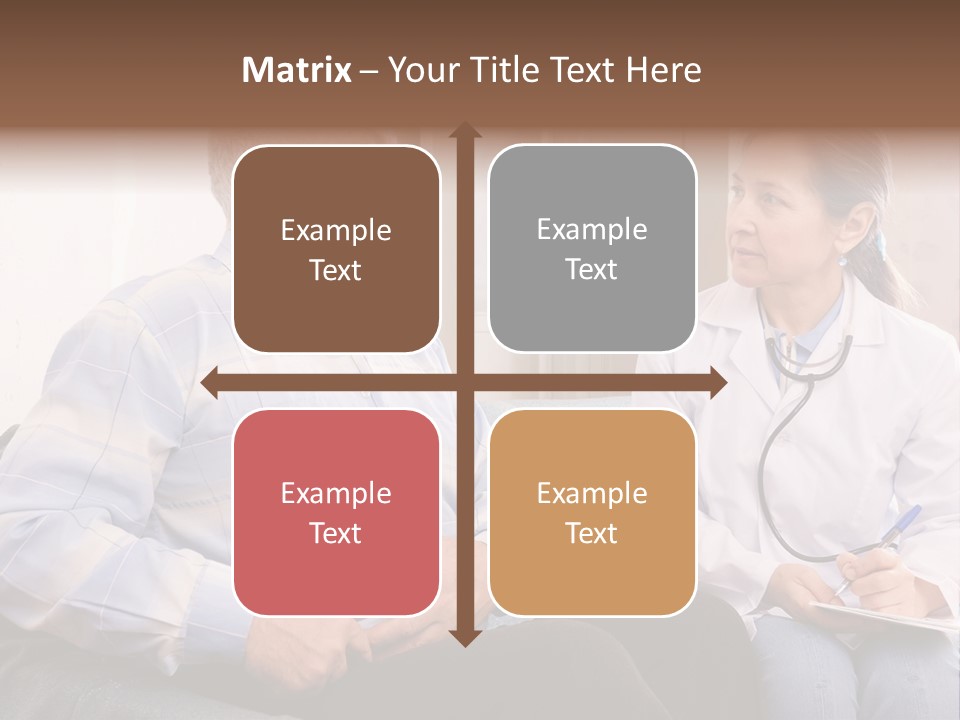 Patient Man Indoors PowerPoint Template