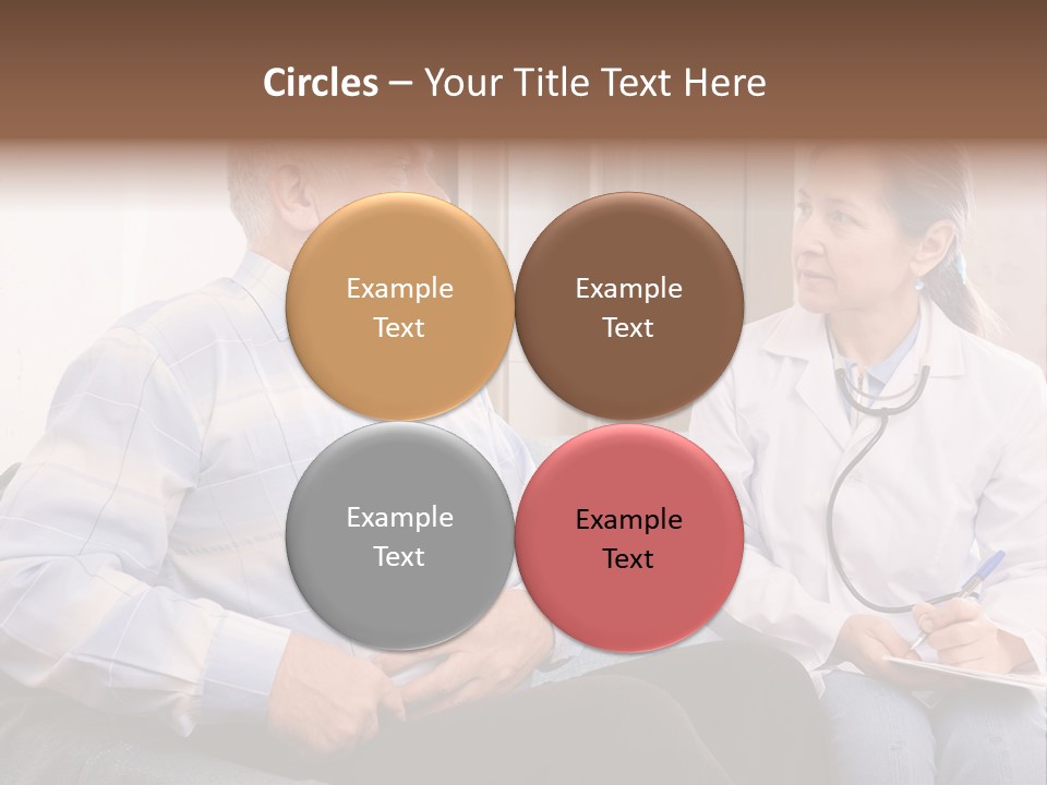 Patient Man Indoors PowerPoint Template