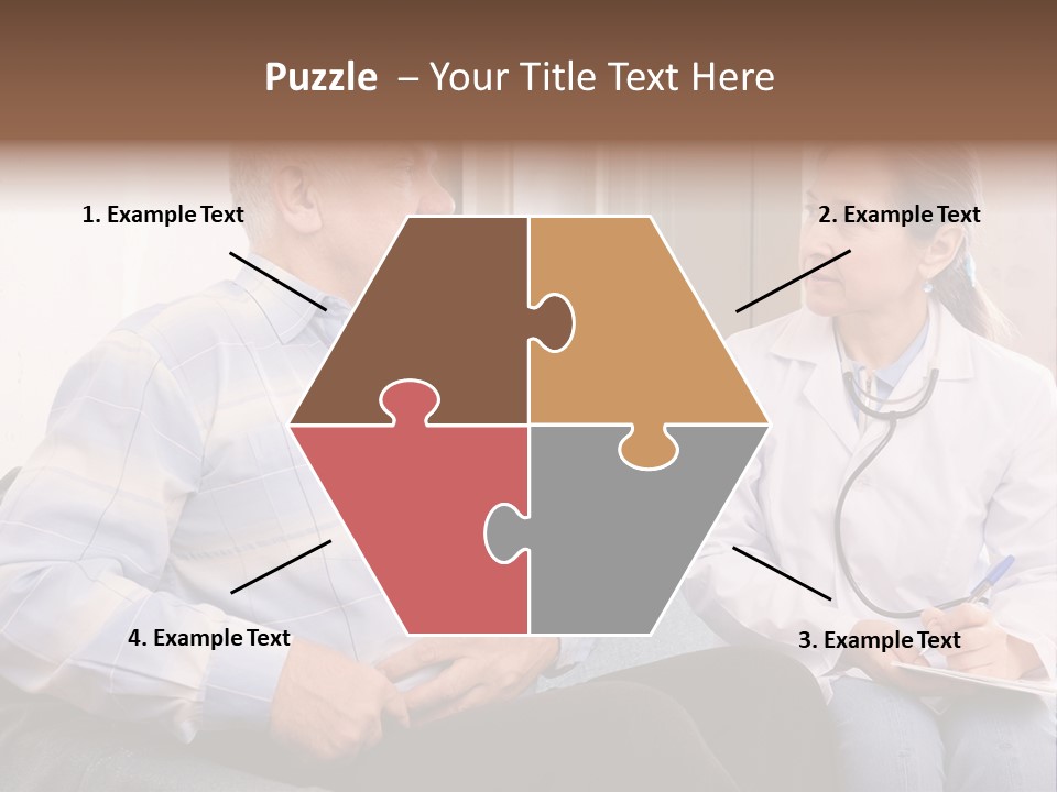 Patient Man Indoors PowerPoint Template