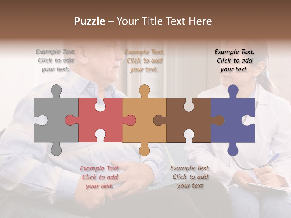 Patient Man Indoors PowerPoint Template