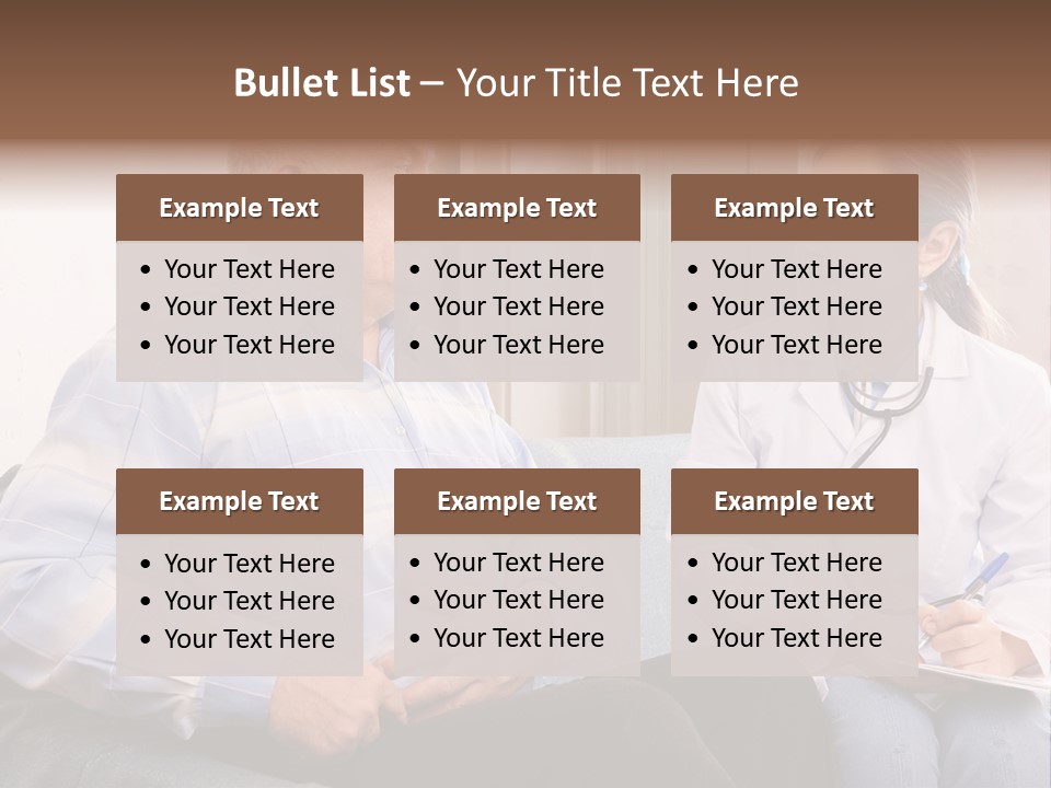 Patient Man Indoors PowerPoint Template