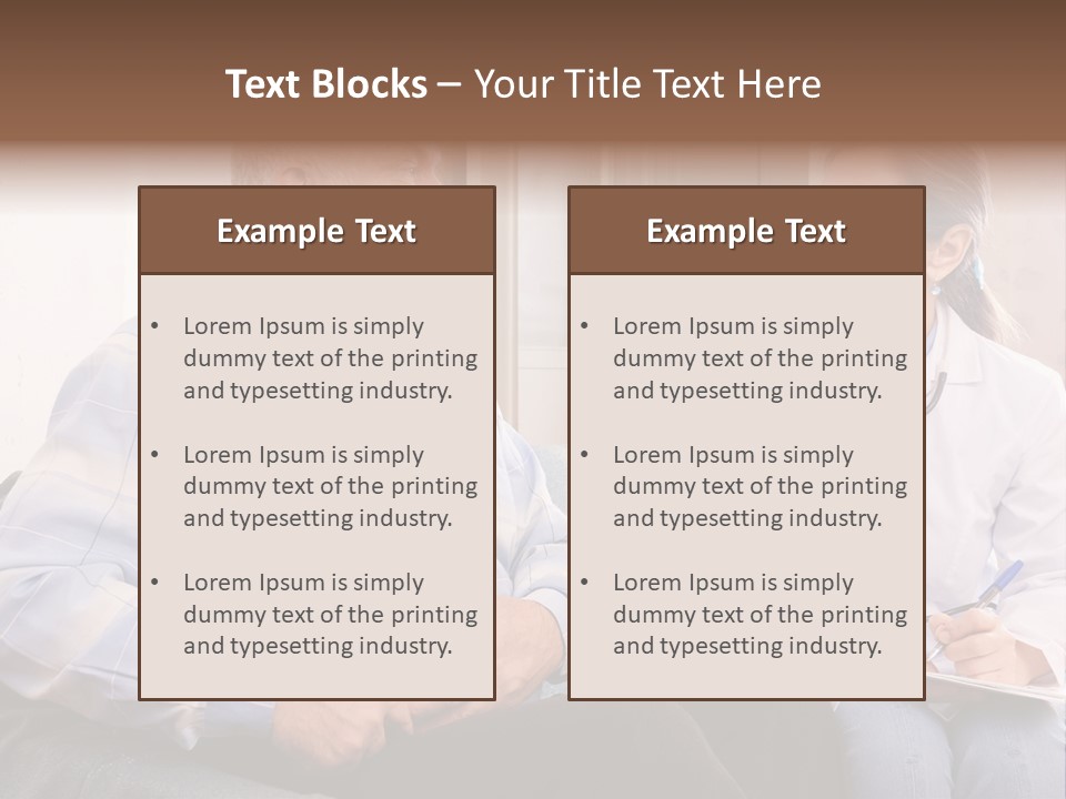 Patient Man Indoors PowerPoint Template