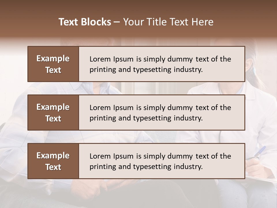 Patient Man Indoors PowerPoint Template
