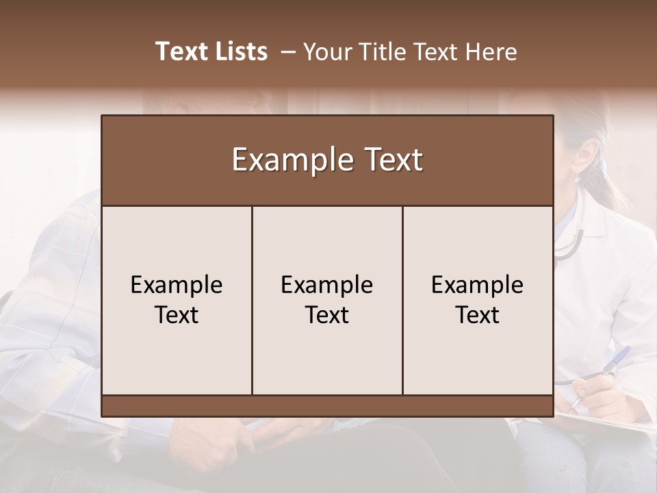 Patient Man Indoors PowerPoint Template
