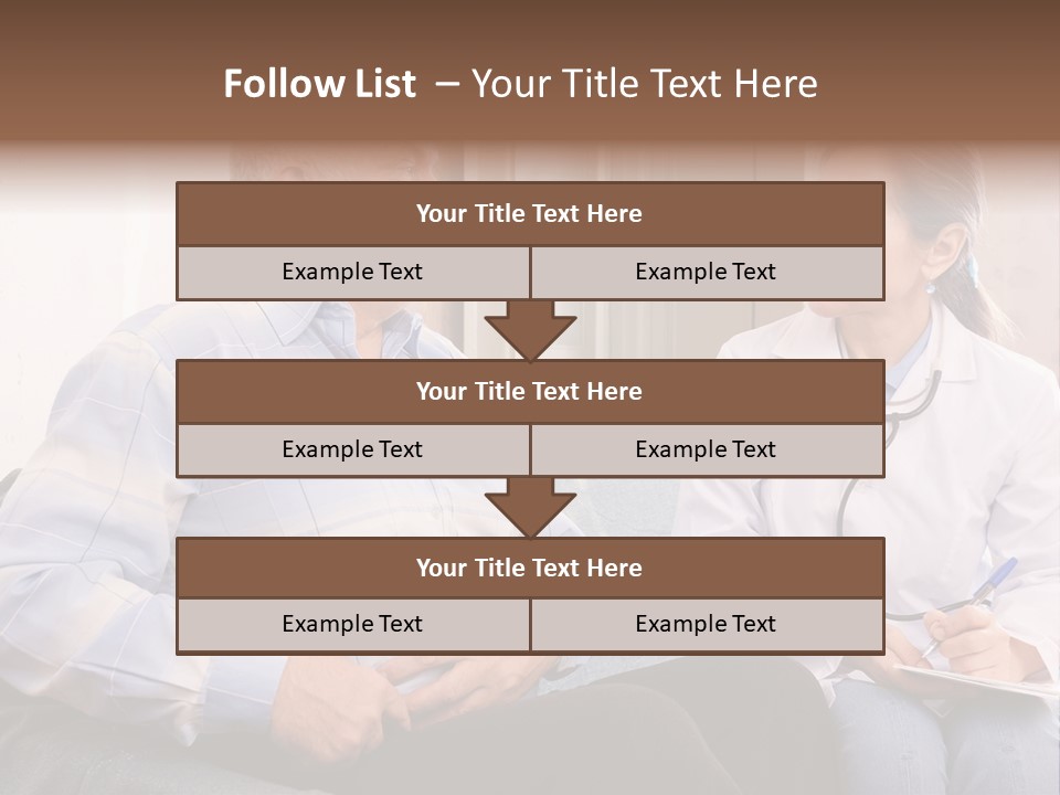 Patient Man Indoors PowerPoint Template
