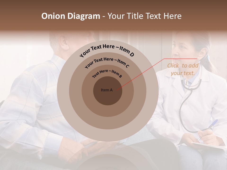 Patient Man Indoors PowerPoint Template
