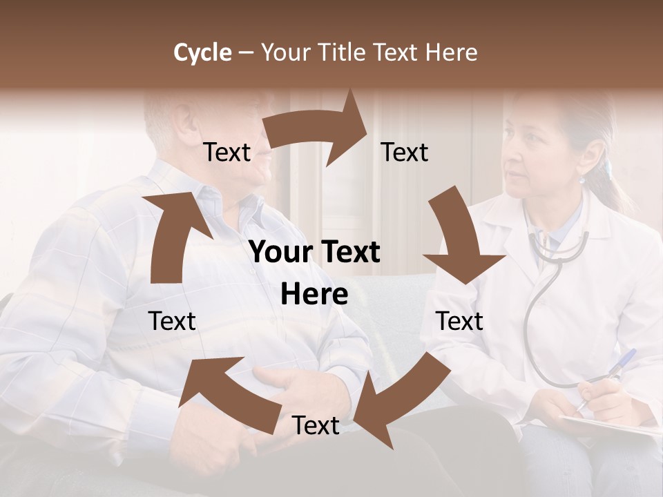 Patient Man Indoors PowerPoint Template